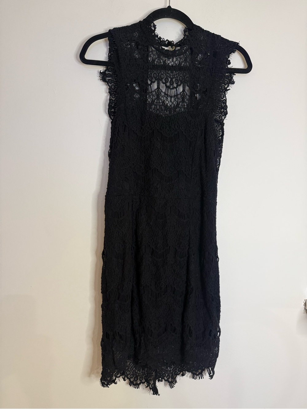 Free people Black Lace Sleeveless Dress - Elegant Women's Cocktail Dress